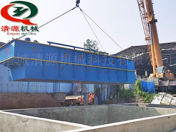 四川仁壽縣平流式溶氣氣浮機(jī)到貨安裝中