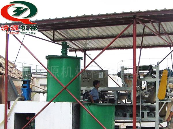 帶式壓濾機安裝現場