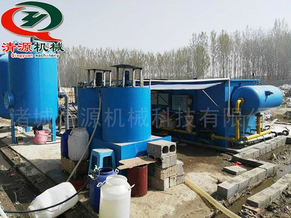 塑料污水處理設備安裝現場